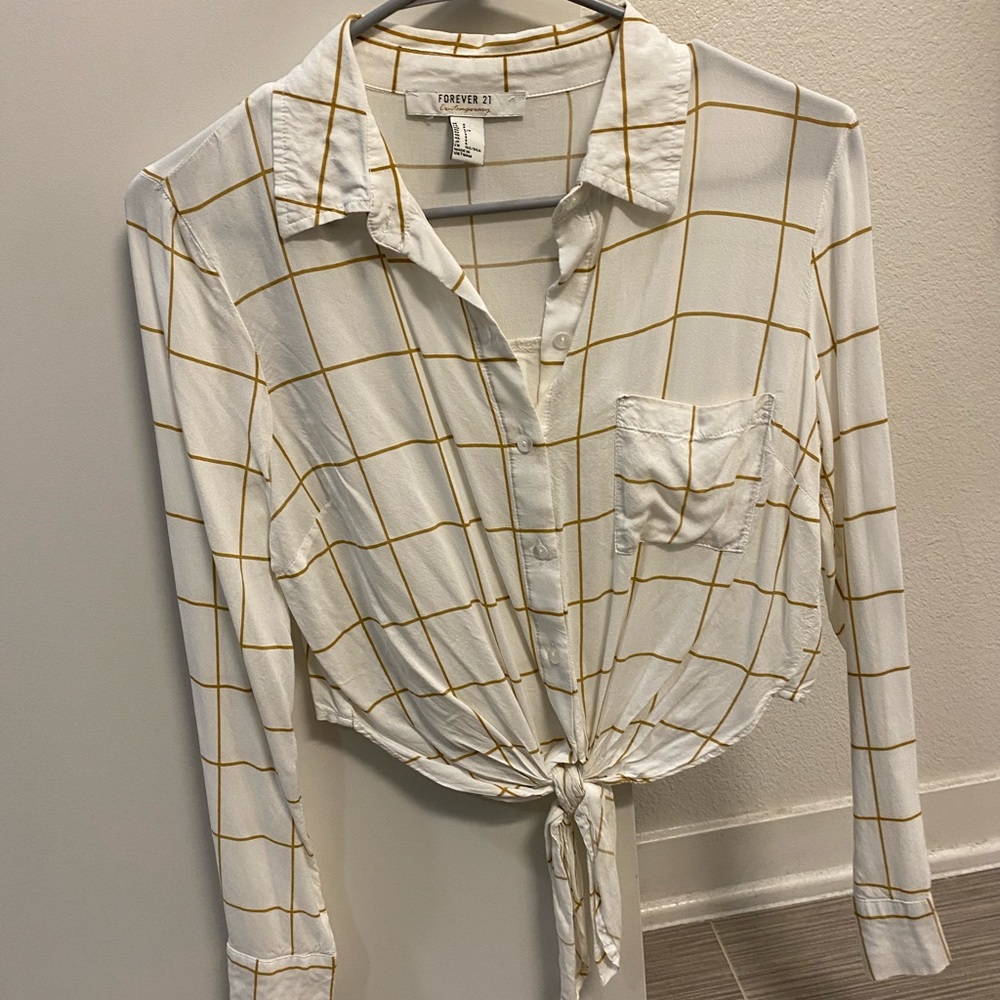 Copped button up